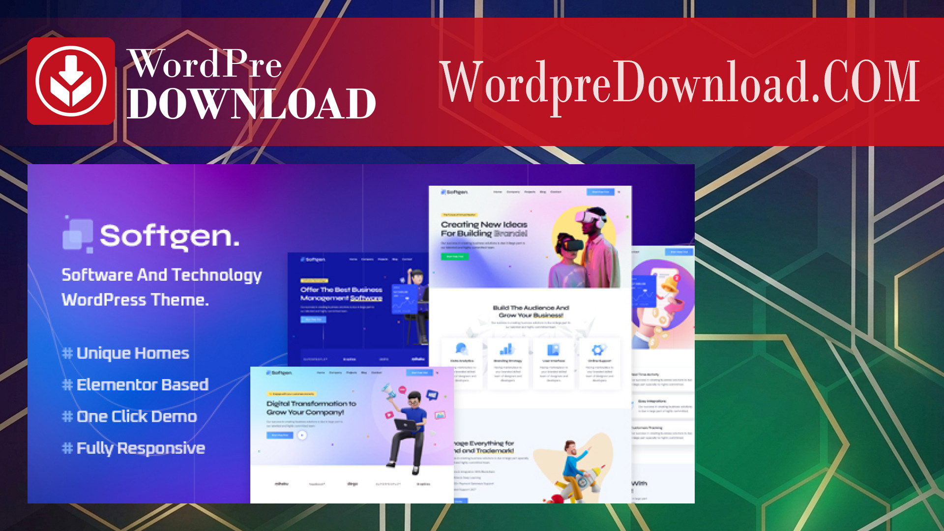 Softgen - Software And Technology WordPress Theme - WordpreDownload.COM