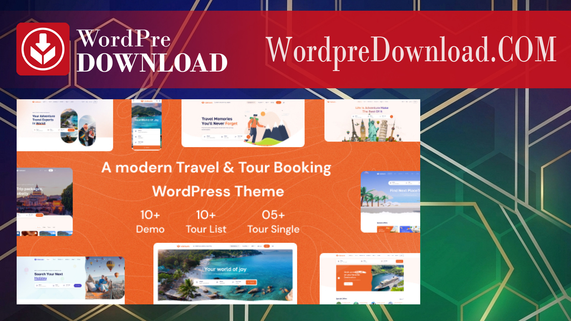 Tourio - Travel And Tour Booking WordPress Theme - WordpreDownload.COM