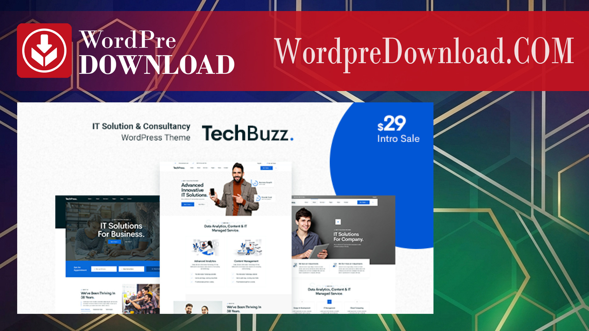 BngTech - IT Solutions WordPress Theme - WordpreDownload.COM