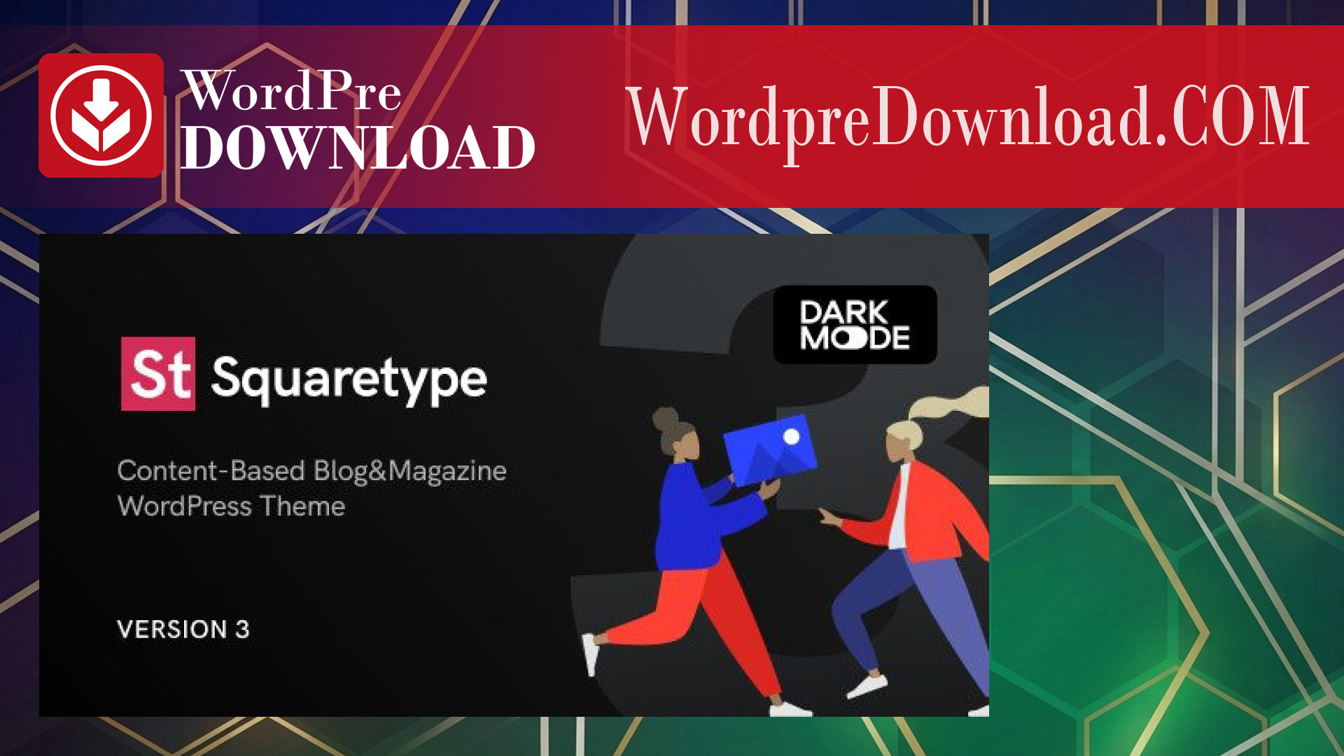 Squaretype - Modern Blog WordPress Theme - WordpreDownload.COM