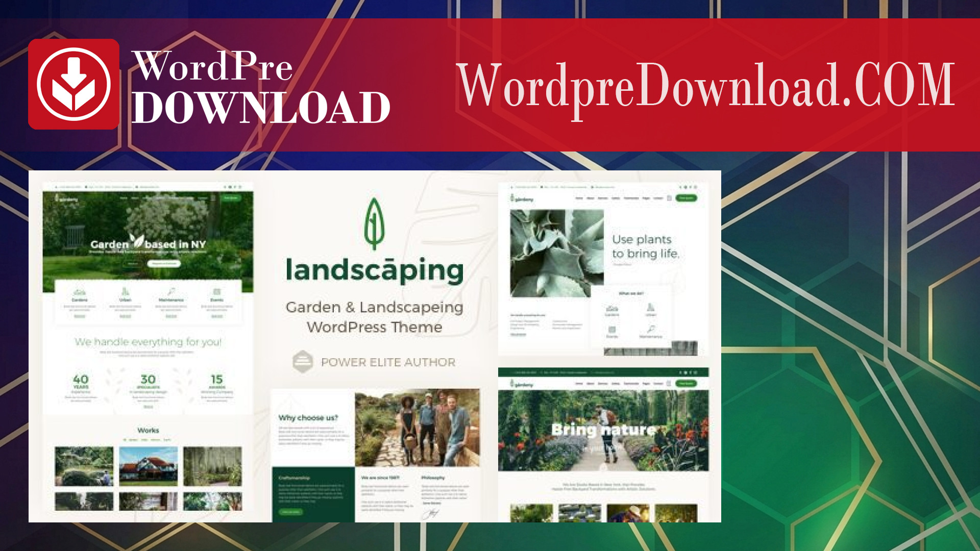 Verdantia - Landscaping And Garden WordPress Theme - WordpreDownload.COM