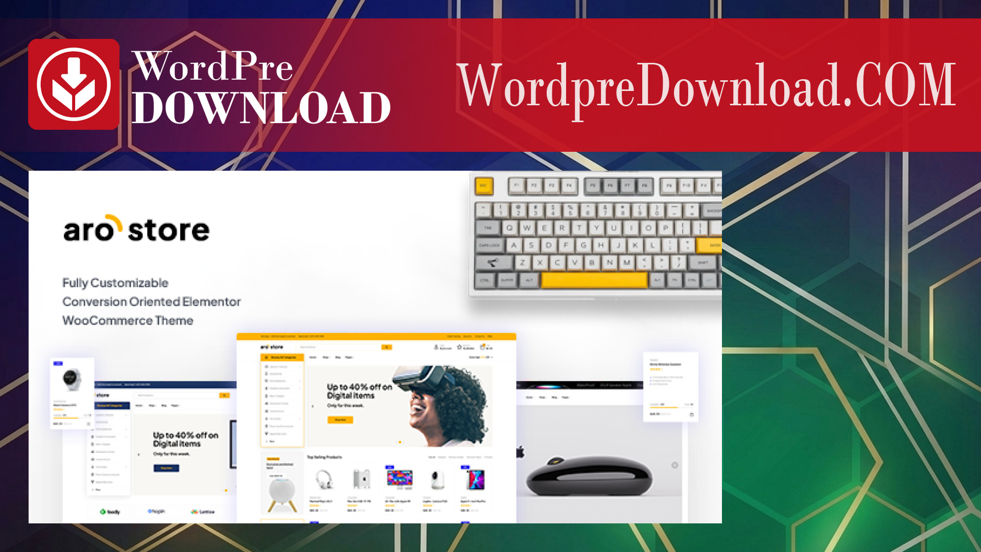 Arostore - Electronics Store WooCommerce WordPress Theme - WordpreDownload.COM