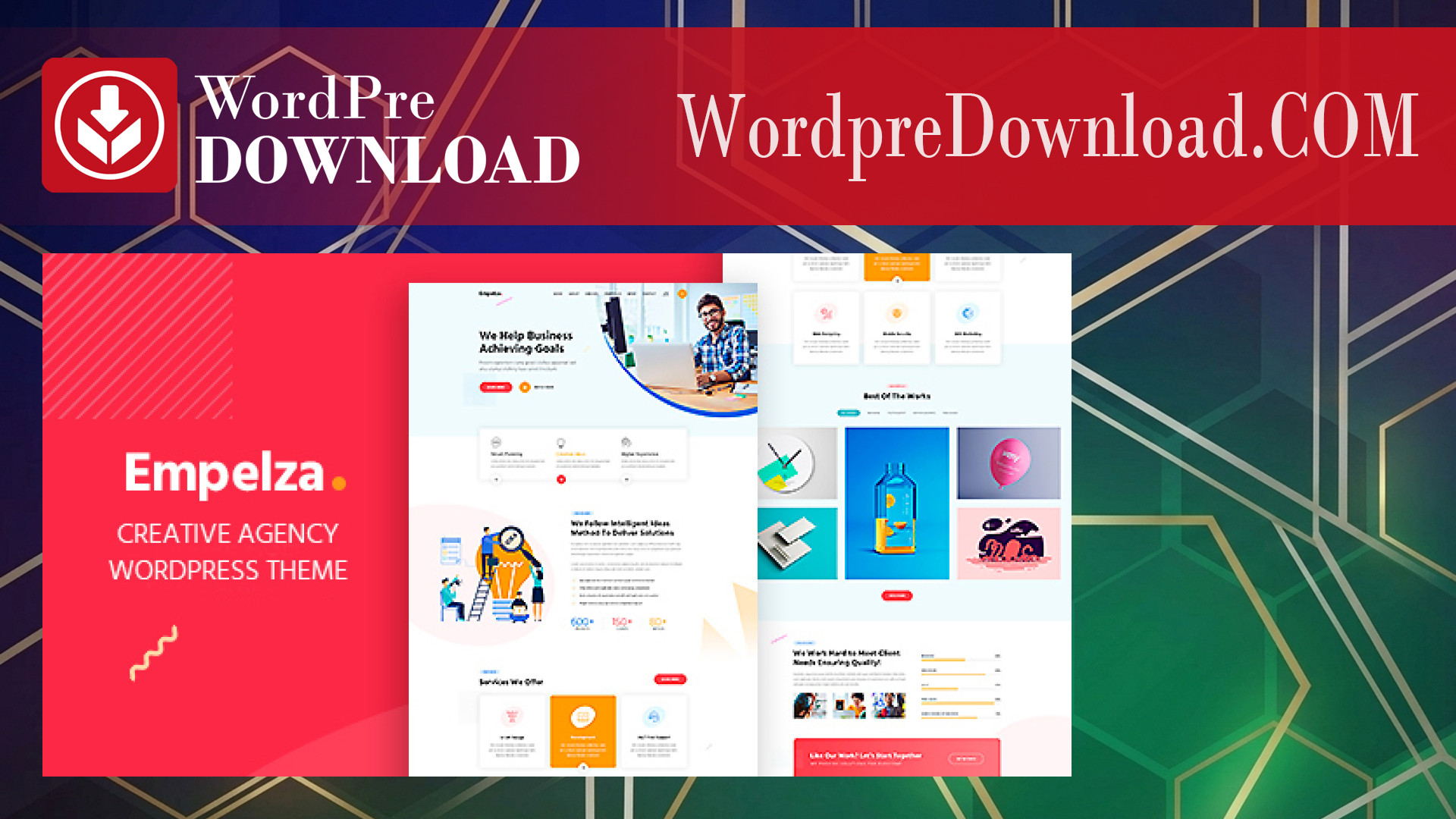 Empelza - Creative Agency And Portfolio WordPress Theme - WordpreDownload.COM