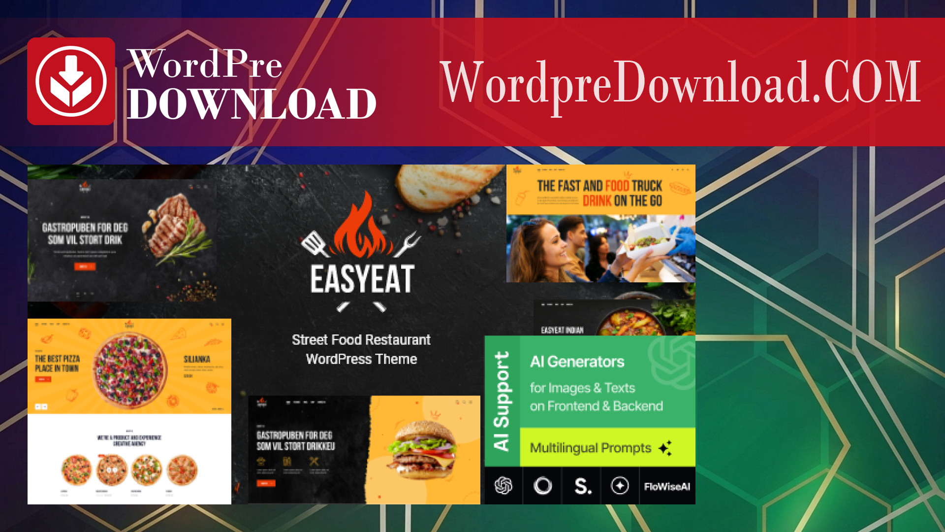 EasyEat – Street Food Restaurant WordPress Theme - WordpreDownload.COM