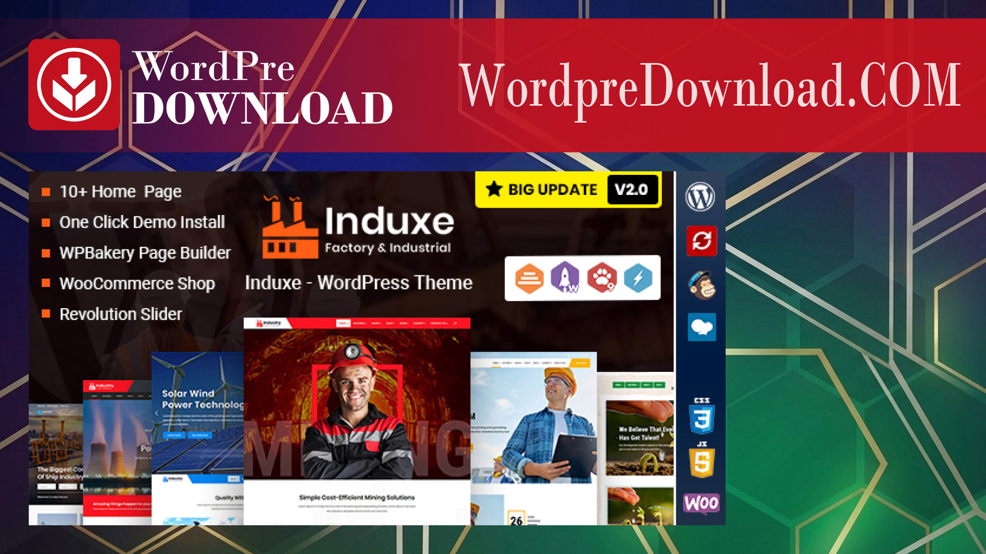 Induxe - Industry And Manufacturing WordPress Theme - WordpreDownload.COM