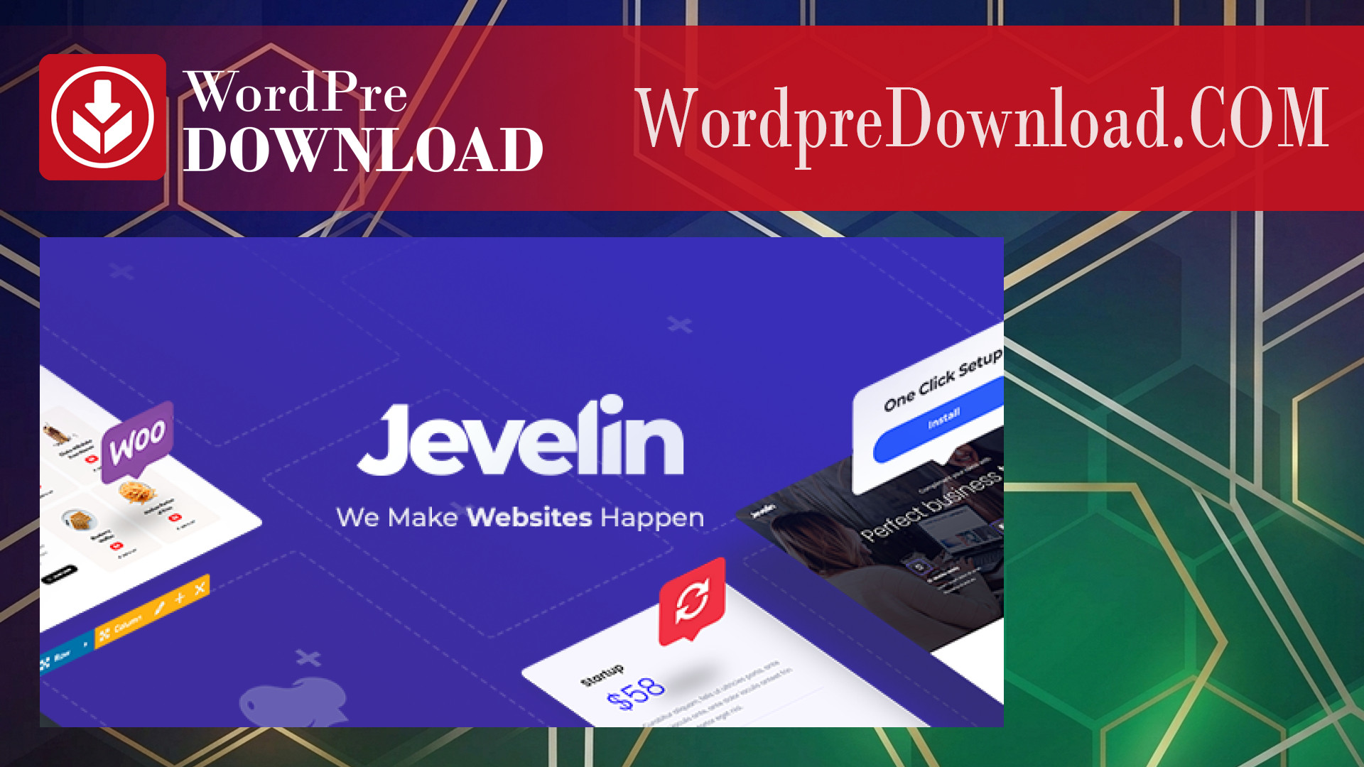 Jevelin Multi Purpose WordPress Theme - WordpreDownload.COM