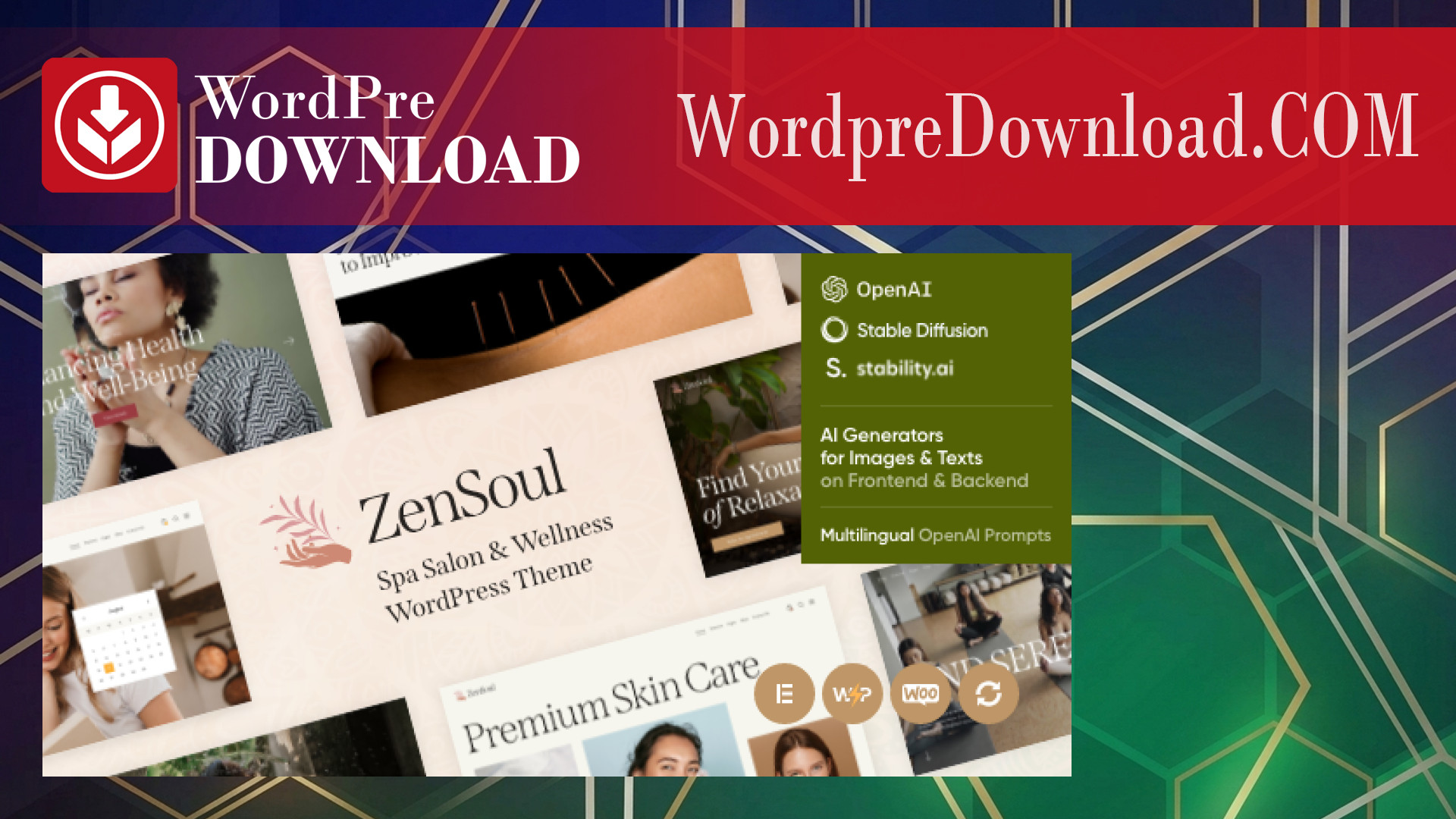 ZenSoul – Spa Salon And Wellness WordPress Theme + AI - WordpreDownload.COM
