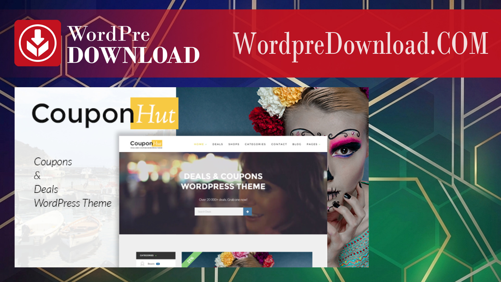 CouponHut – Coupons & Deals WordPress Theme - WordpreDownload.COM