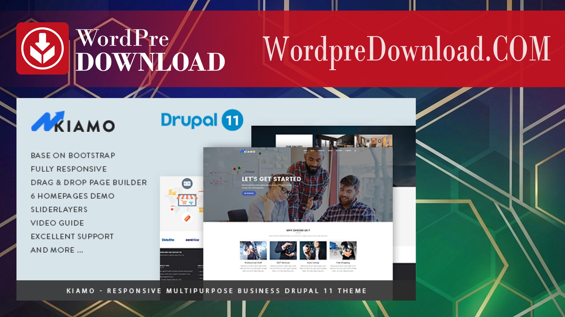 Kiamo – Responsive Business WordPress Theme - WordpreDownload.COM