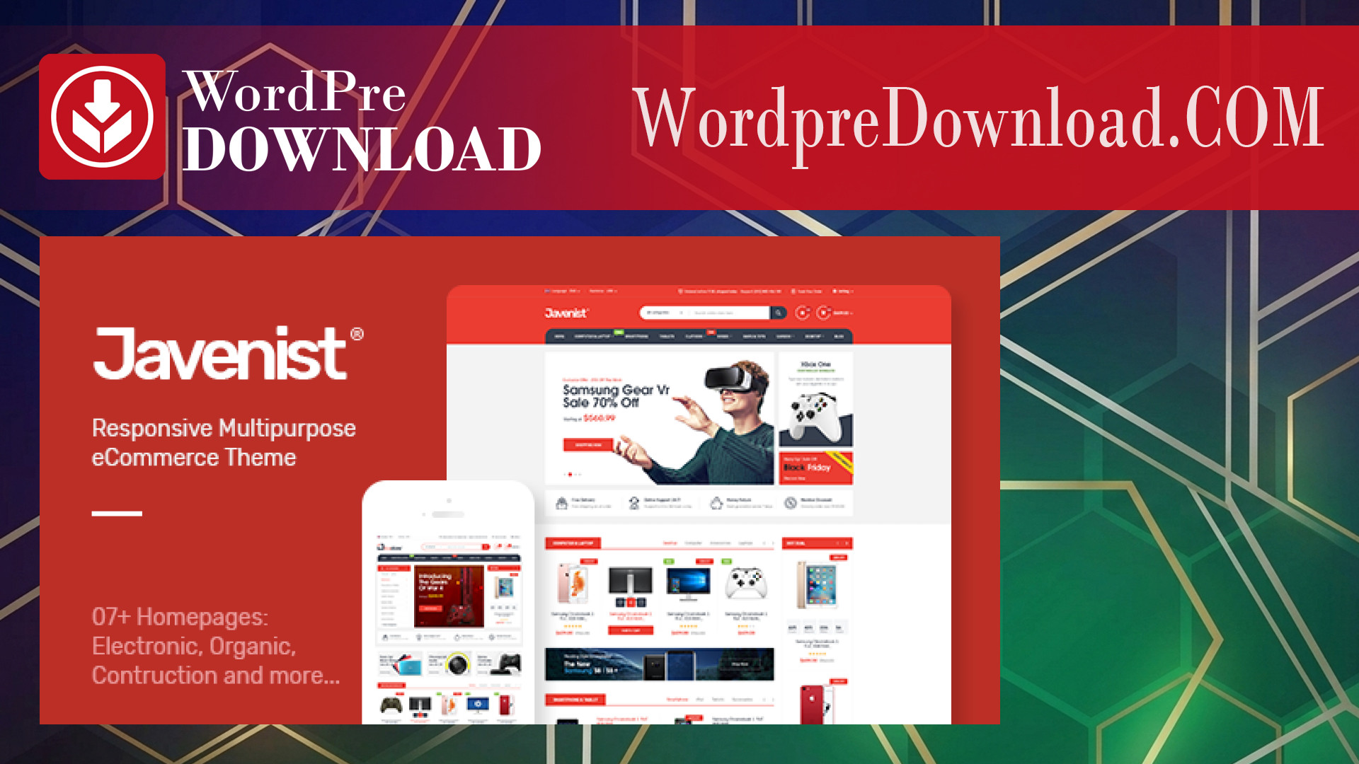 Javenist - Multipurpose ECommerce WordPress Theme - WordpreDownload.COM