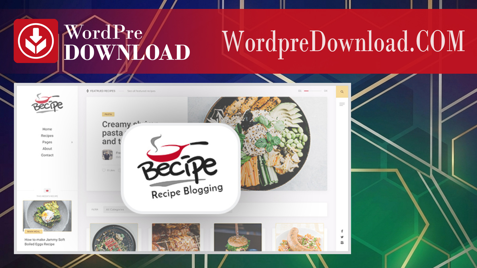 Becipe – Recipe Blogging WordPress Theme - WordpreDownload.COM