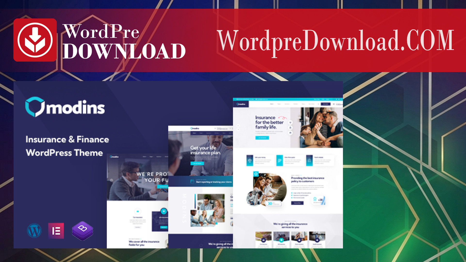 Modins - Insurance And Finance WordPress Theme - WordpreDownload.COM