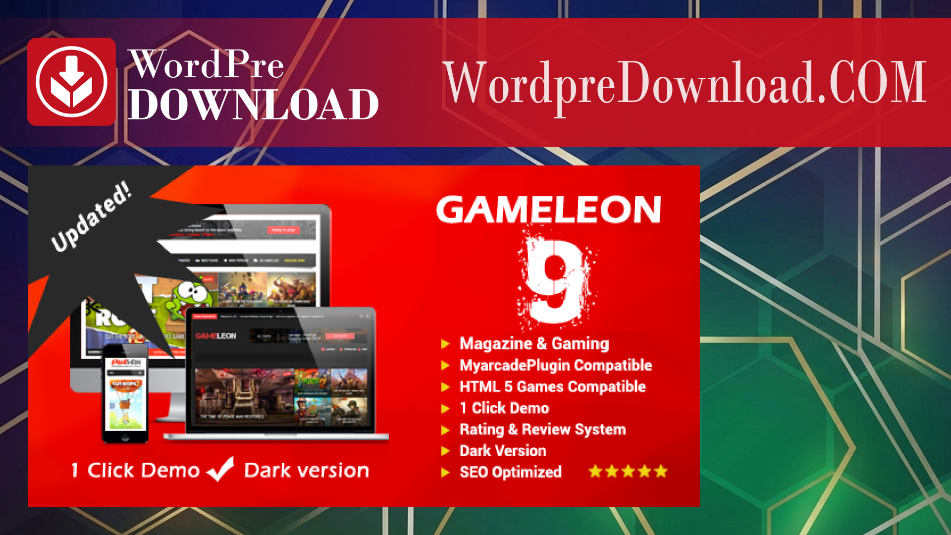 Gameleon – WordPress Arcade Theme & News Magazine – WordpreDownload.COM