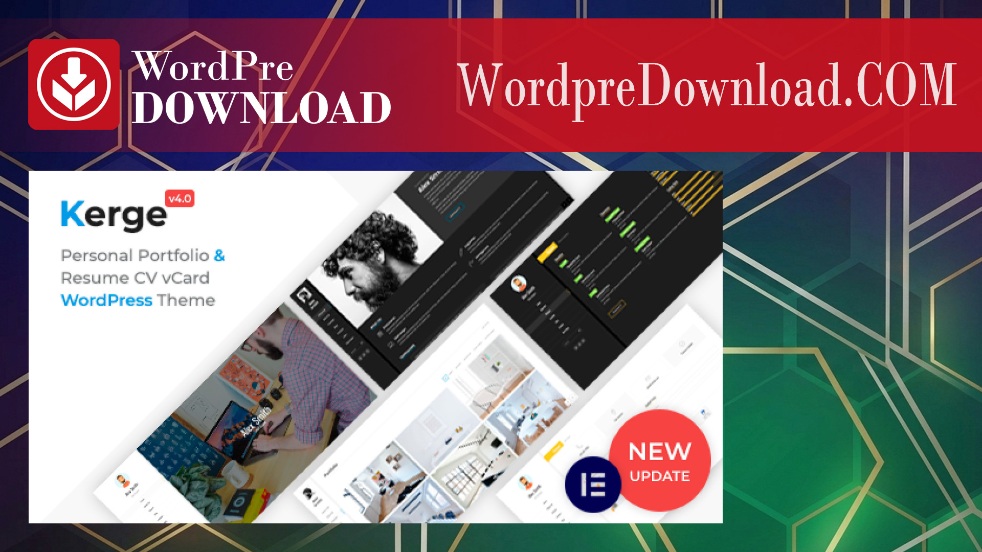 Kerge - Resume WordPress Theme - WordpreDownload.COM