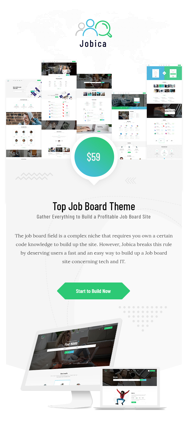 Jobica - Elementor IT Job Board WordPress Theme - WordpreDownload.COM
