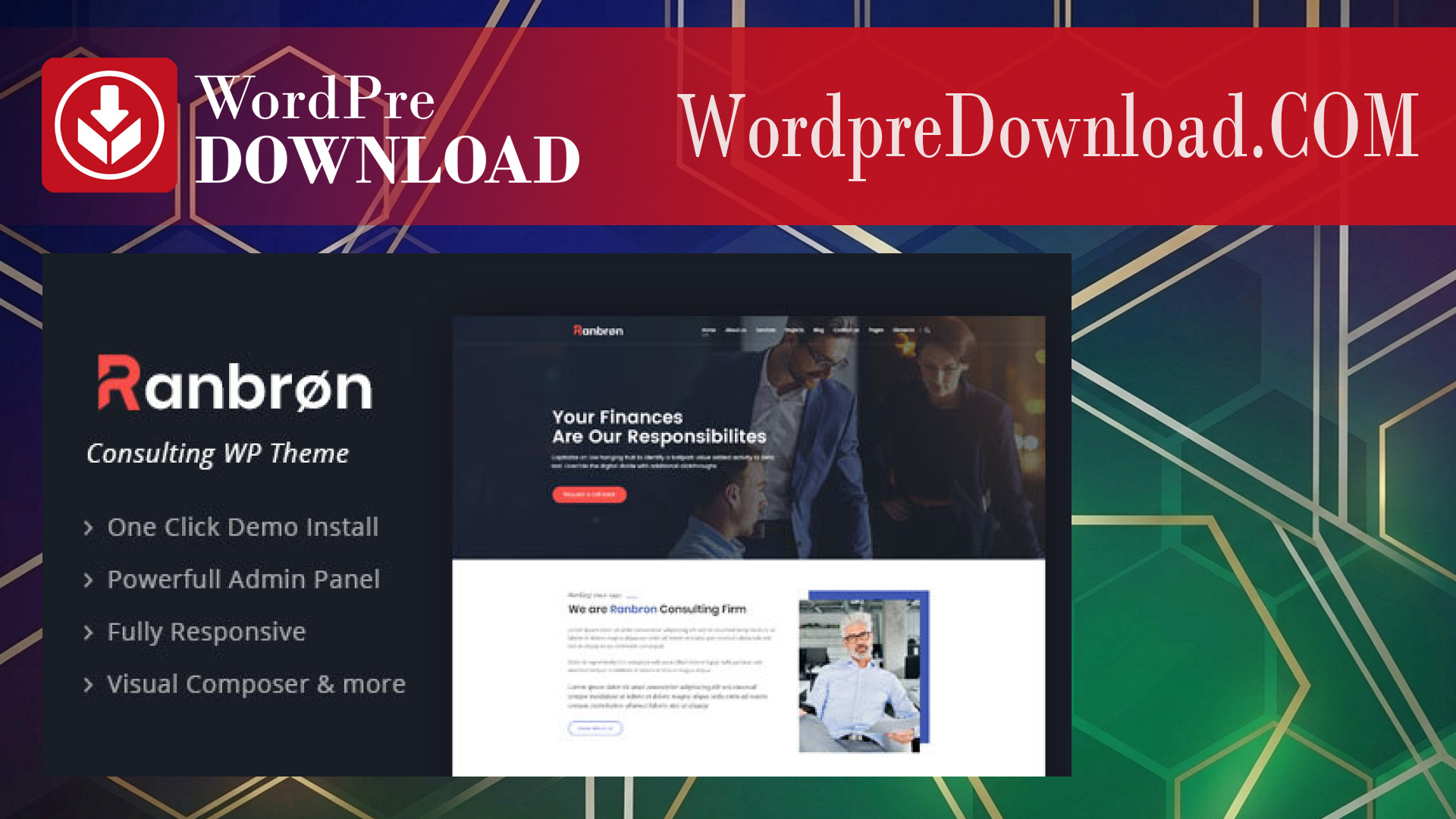 Ranbron - Business And Consulting WordPress Theme - WordpreDownload.COM