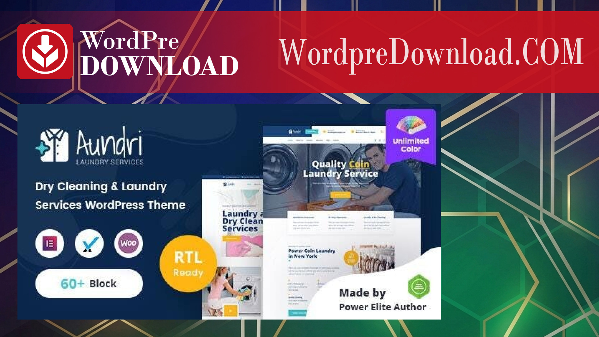 Aundri - Dry Cleaning Services WordPress Theme + RTL - WordpreDownload.COM