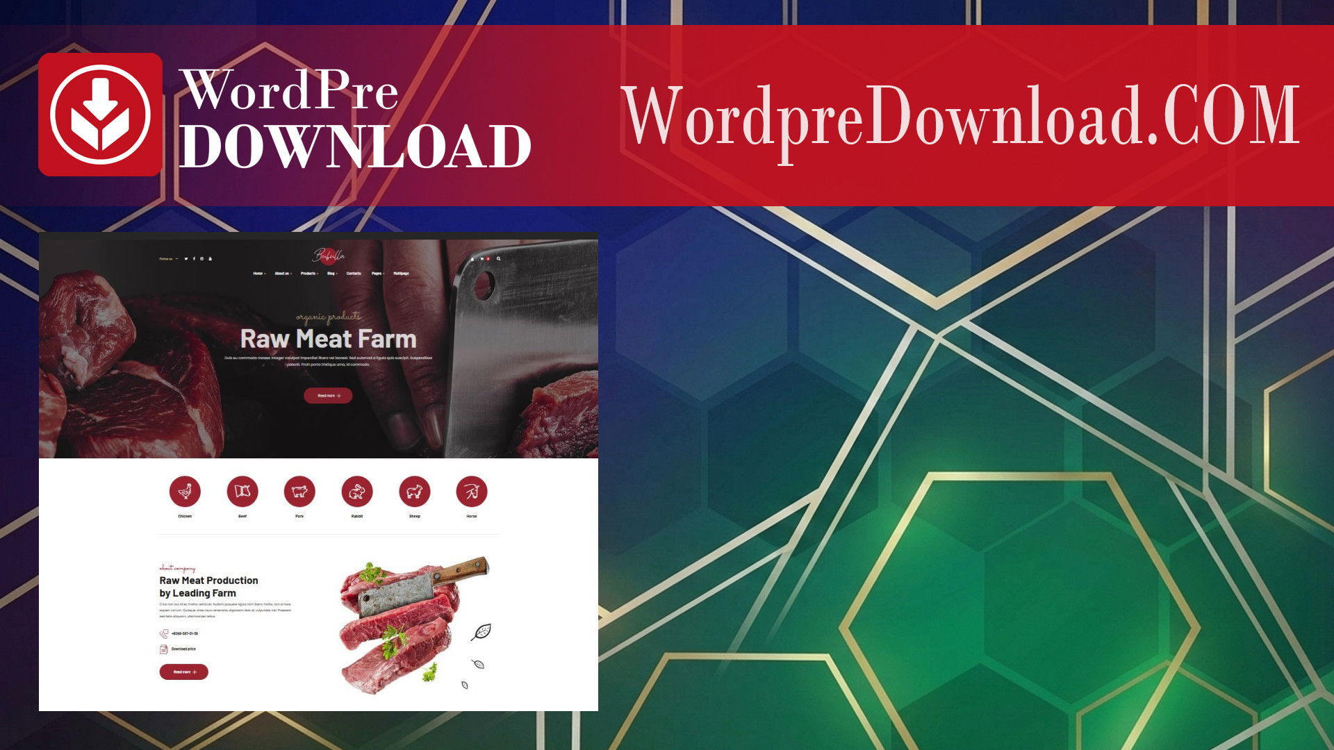 Bubulla - Meat Farm And Seafood Store WordPress Theme - WordpreDownload.COM