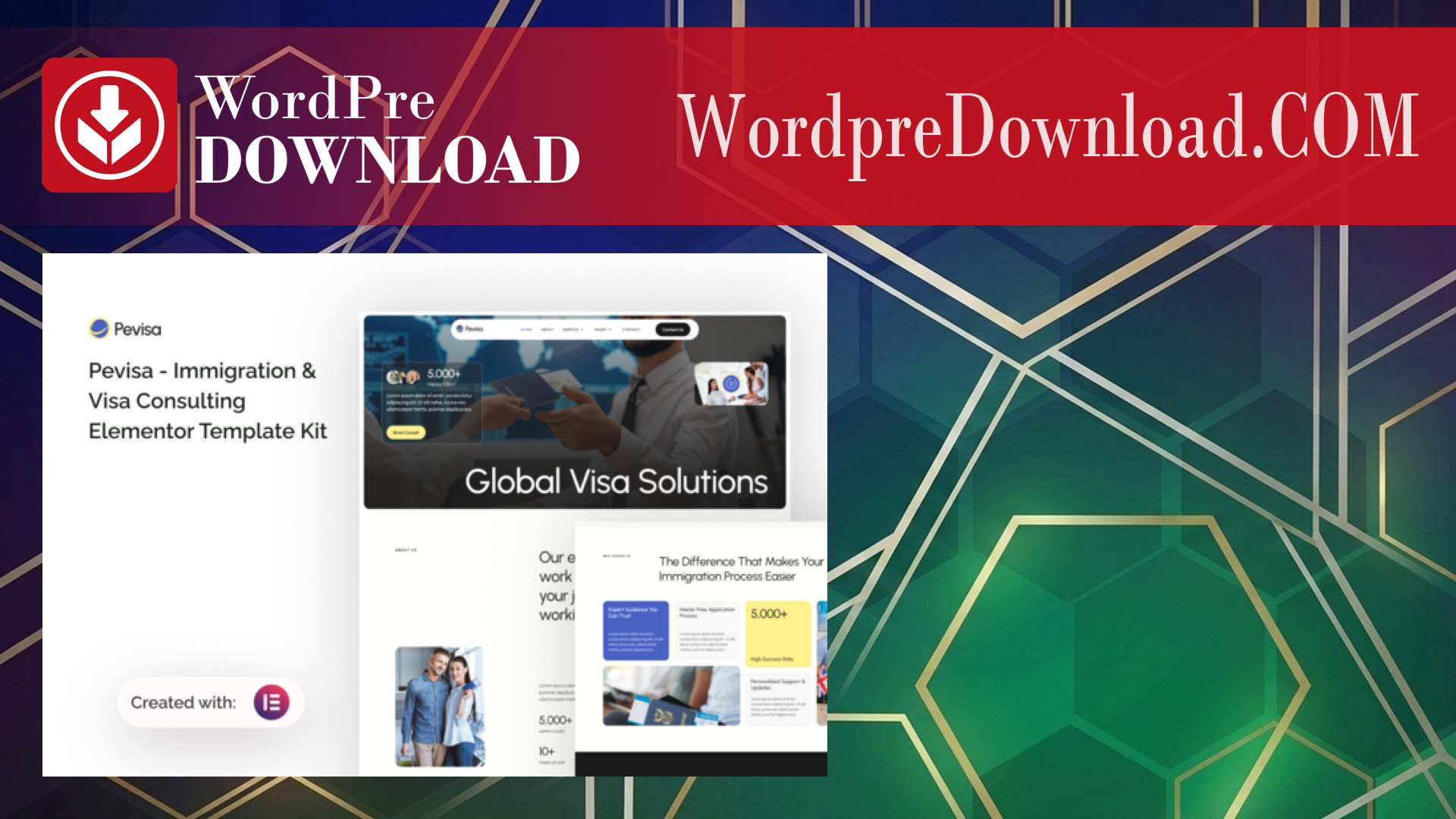 Pevisa – Immigration And Visa Consulting Elementor Template Kit - WordpreDownload.COM