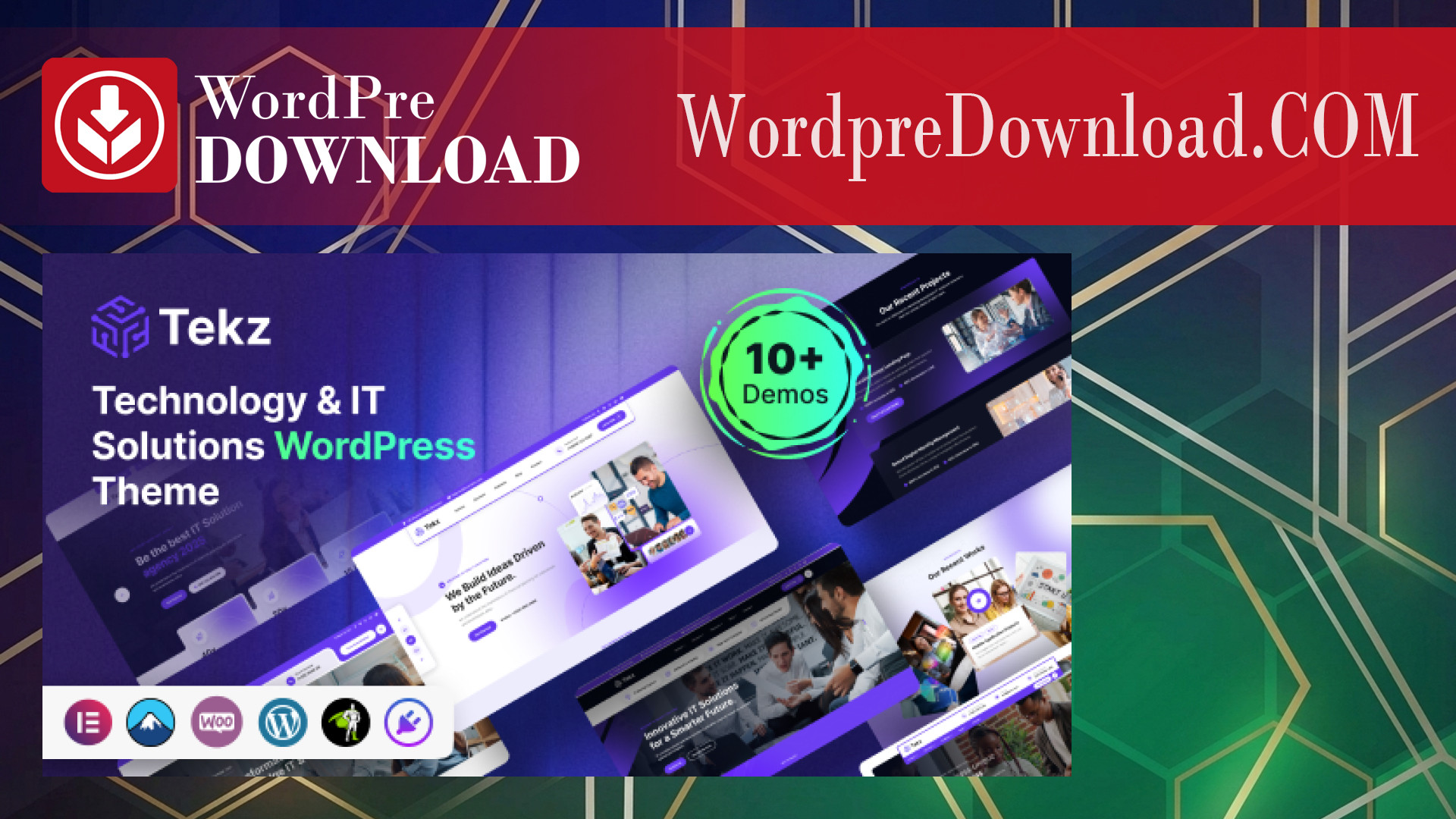 Tekz – Technology And IT Solutions WordPress Theme - WordpreDownload.COM