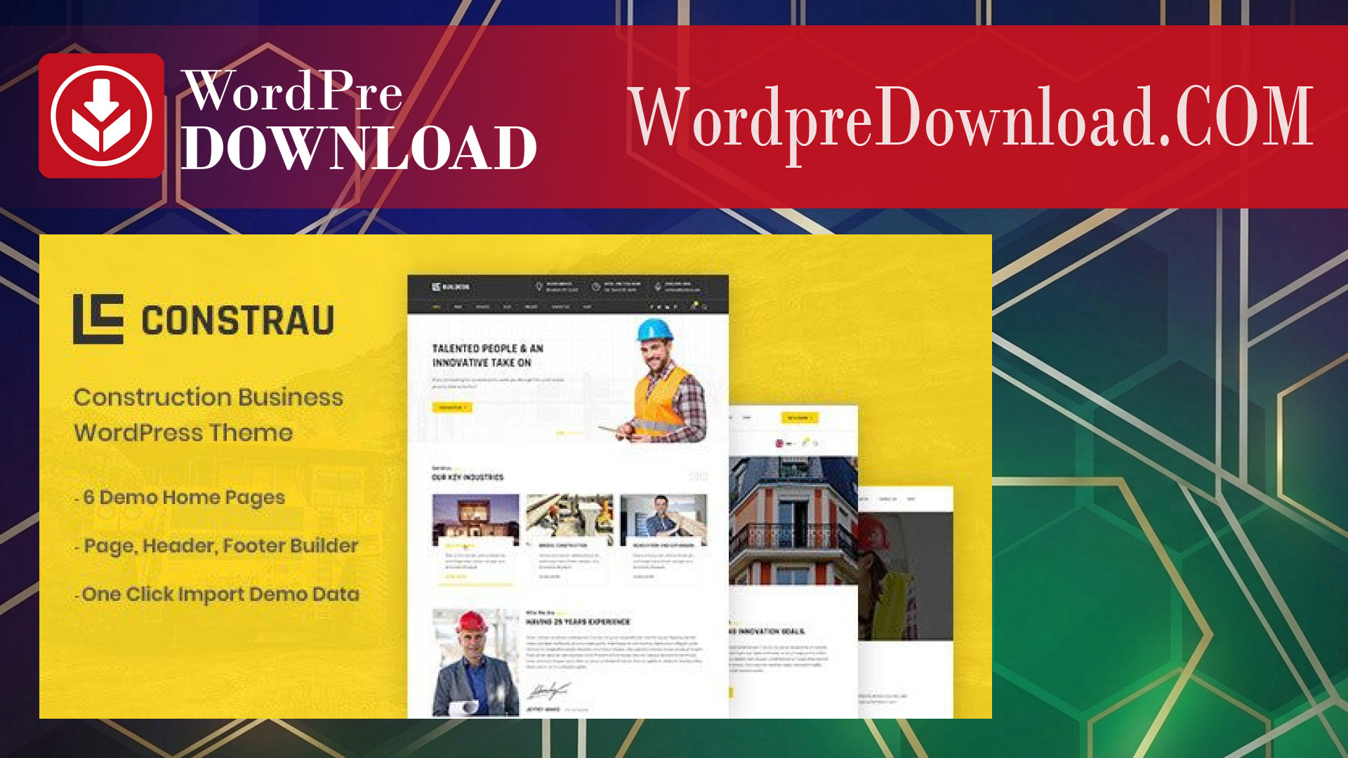 Constrau - Construction Business WordPress Theme - WordpreDownload.COM