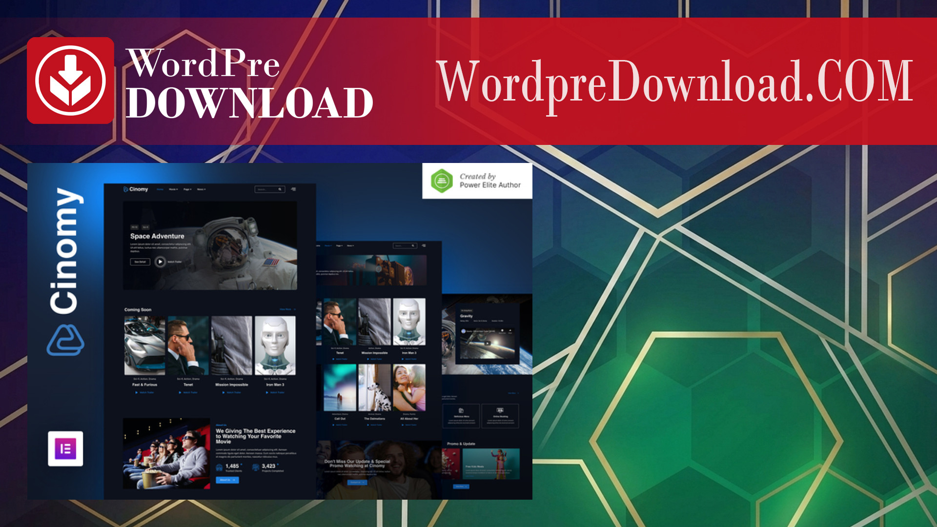Cinomy – Movie TV And Streaming Services Elementor Template Kit - WordpreDownload.COM