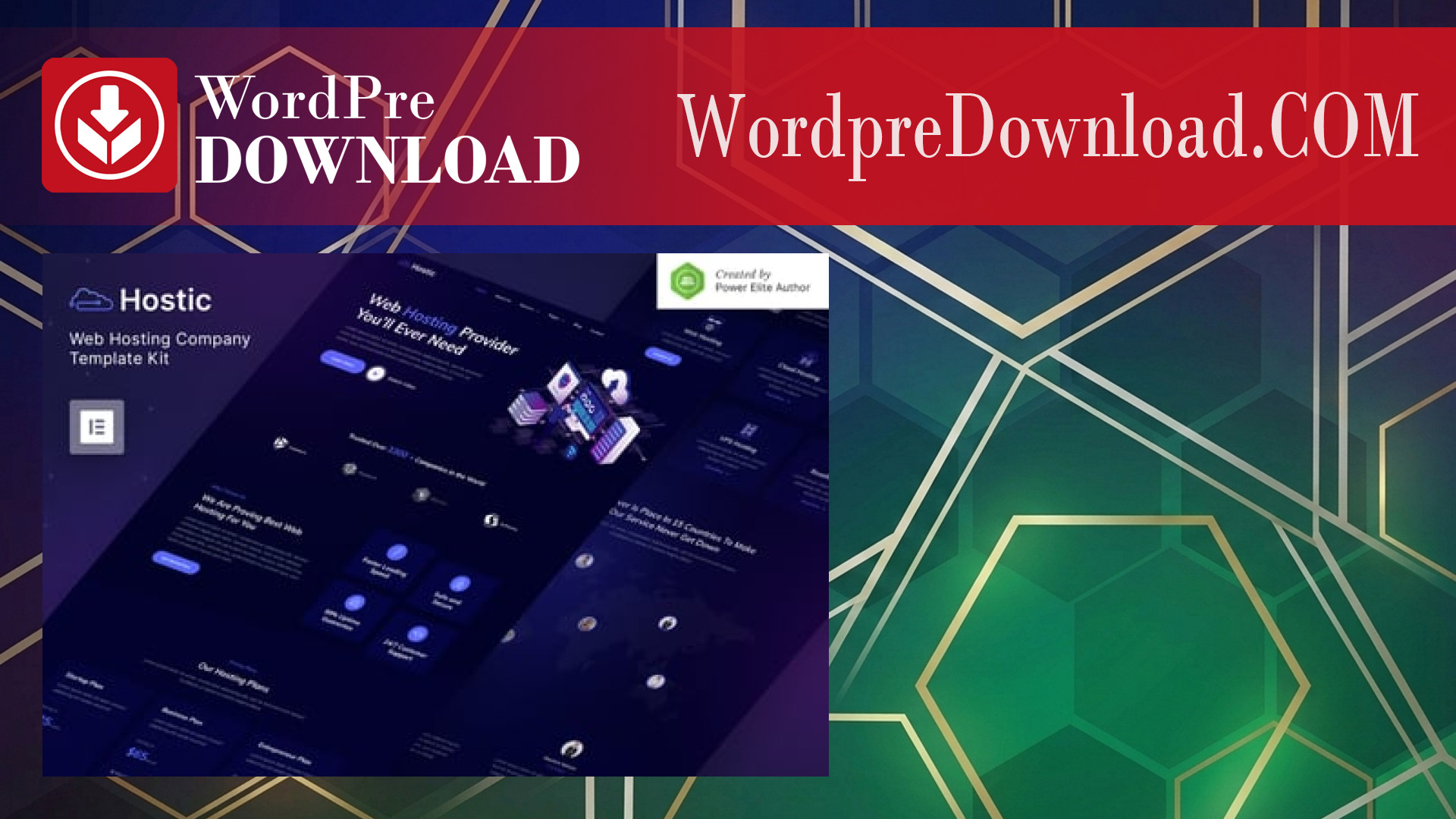 TopHost - Web Hosting Services Elementor Template Kit - WordpreDownload.COM