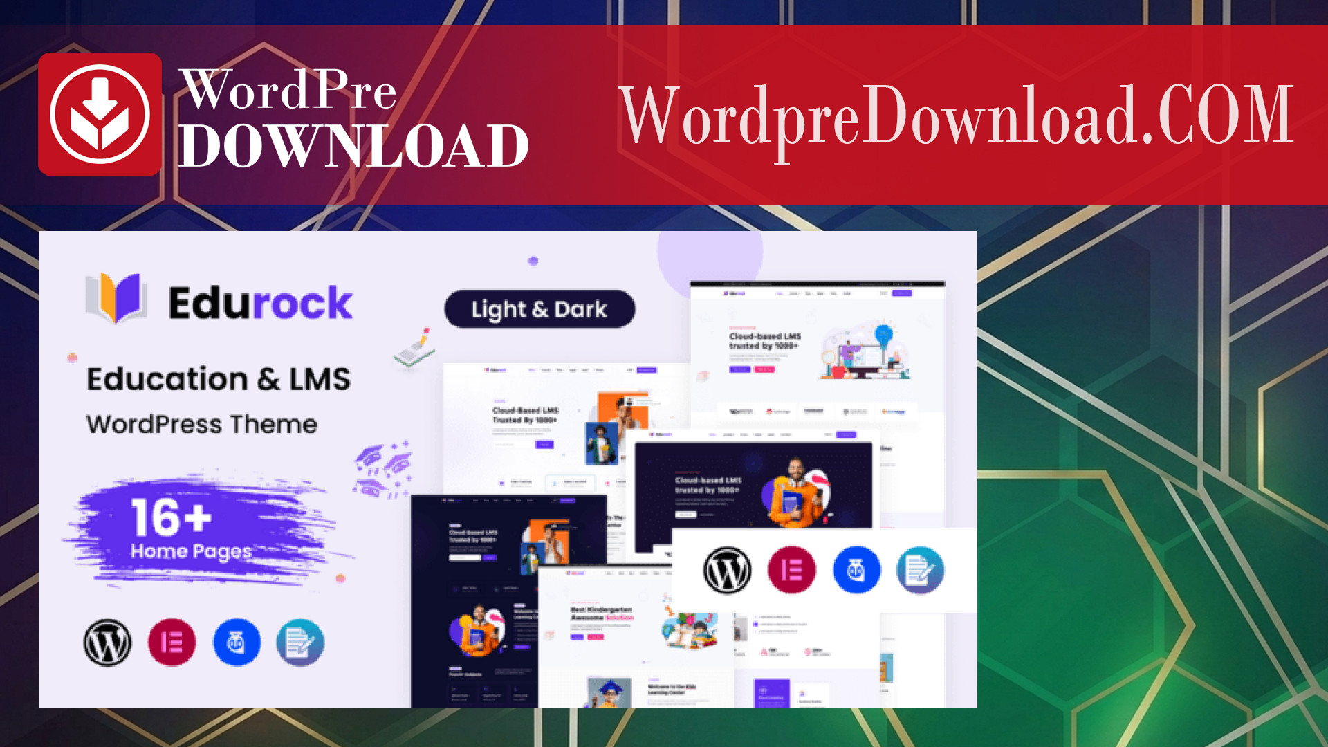 Edurock – Education And LMS WordPress Theme - WordpreDownload.COM