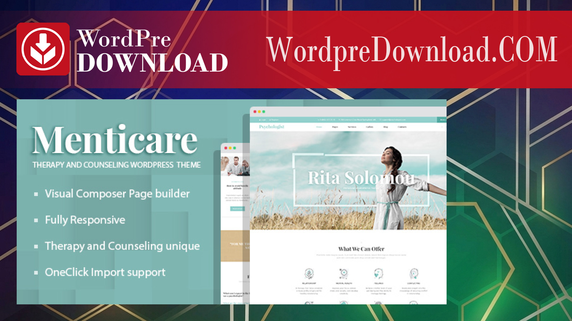 Menticare - Therapy And Counseling WordPress Theme - WordpreDownload.COM