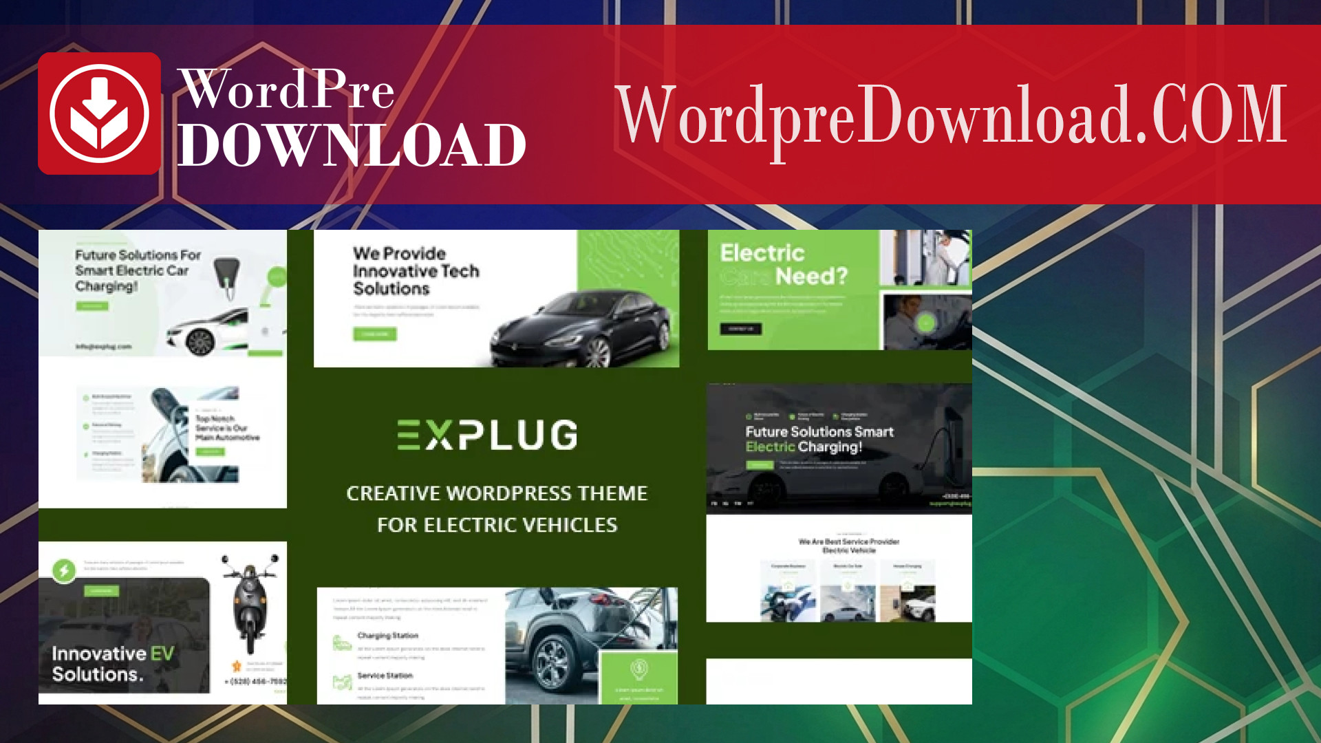 Explug - EV WordPress Theme - WordpreDownload.COM