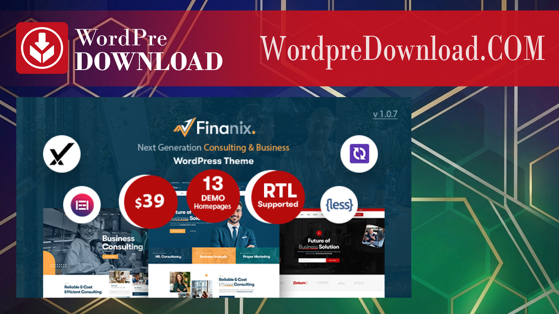Finanix - Business WordPress Theme - WordpreDownload.COM