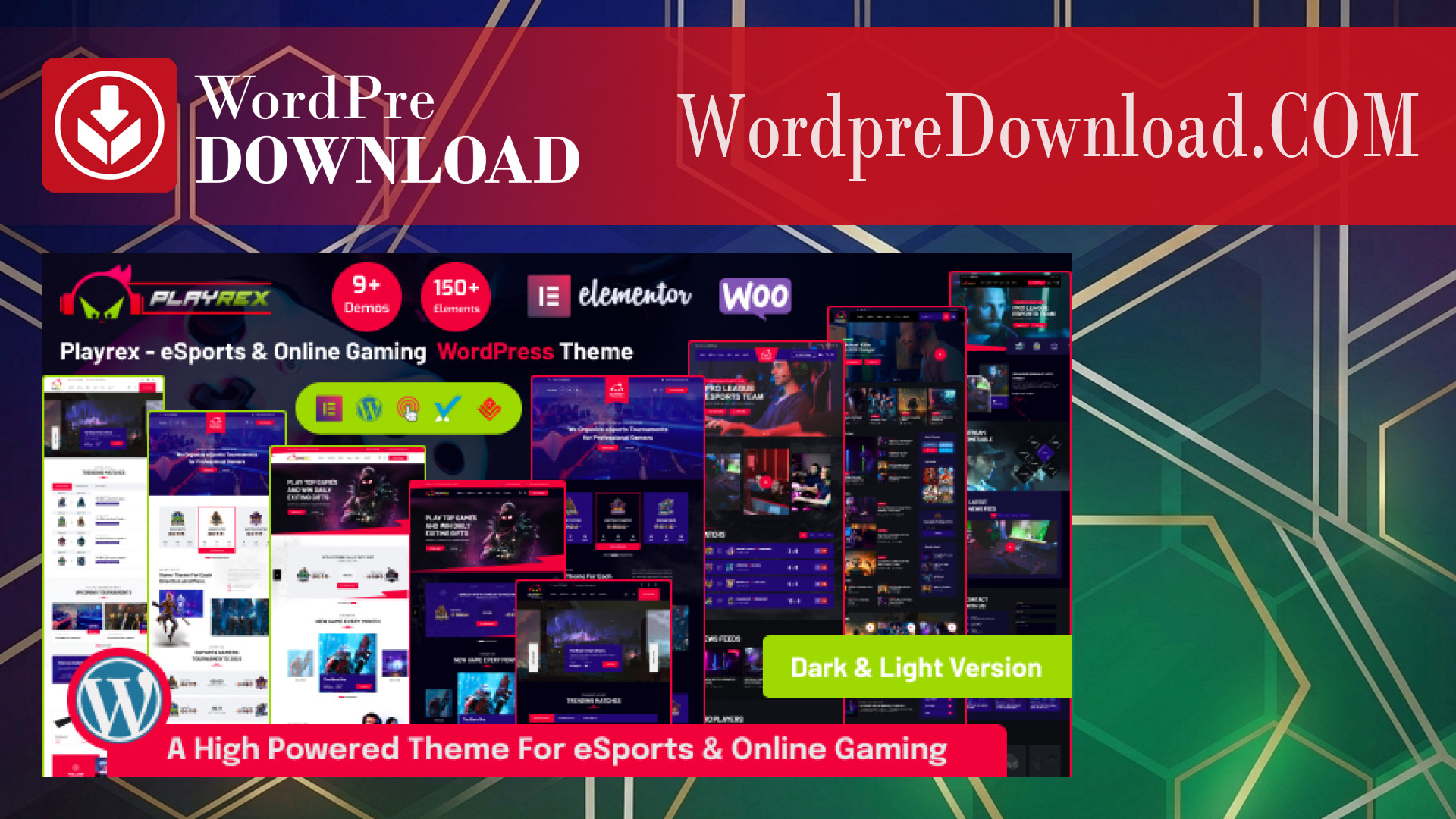 Playrex - ESports And Gaming WordPress Theme - WordpreDownload.COM