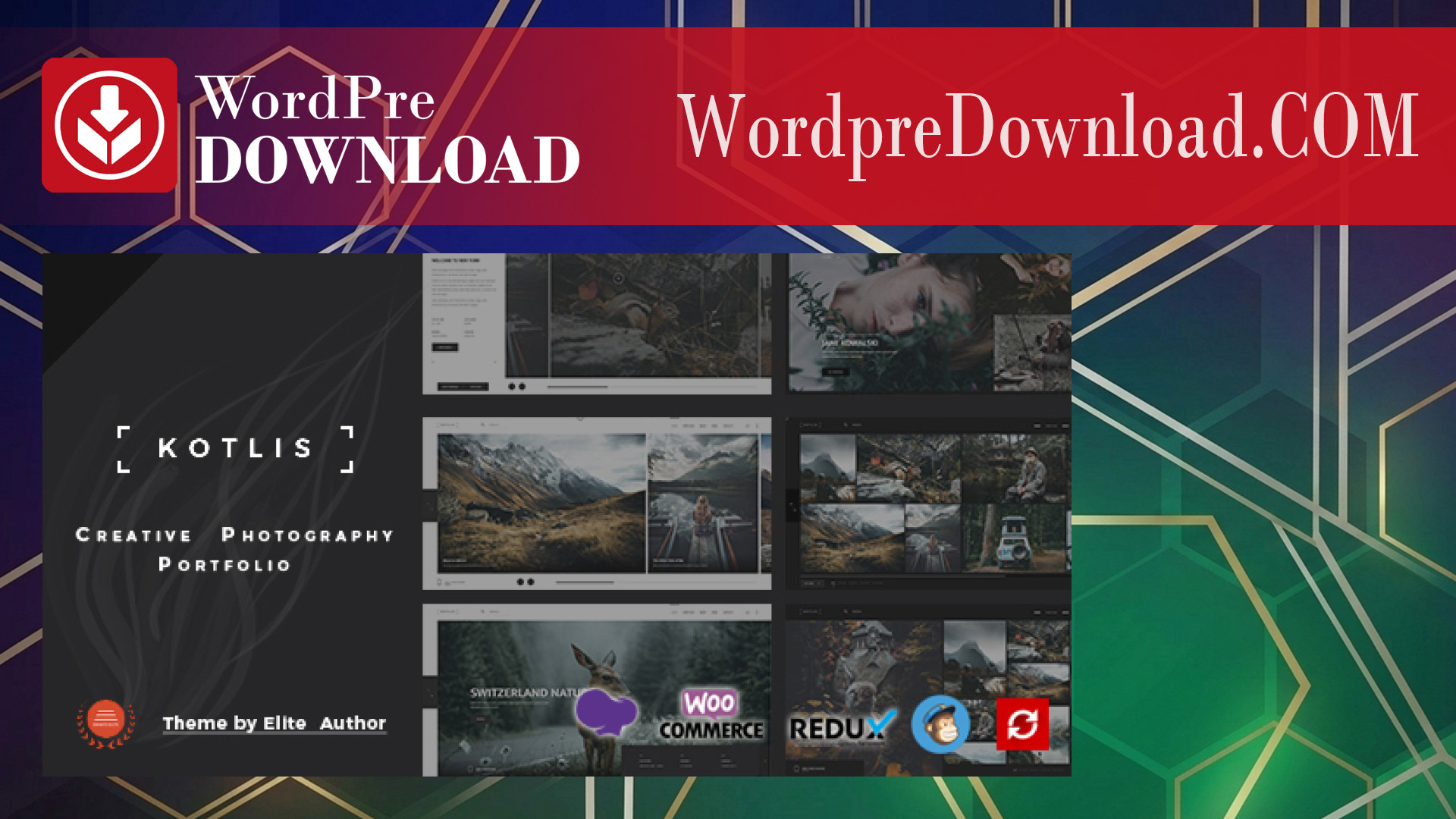 Kotlis - Photography Portfolio WordPress Theme - WordpreDownload.COM