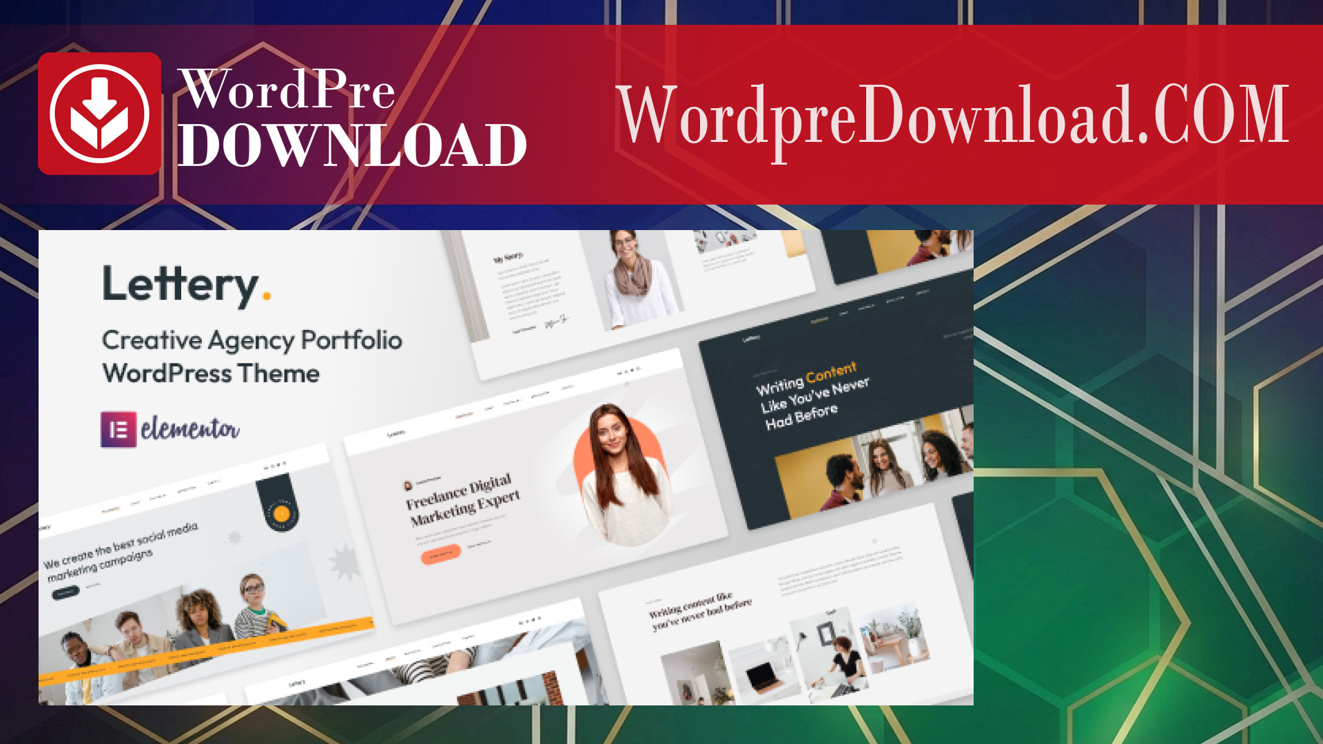 Lettery – Elementor Portfolio Agency Theme - WordpreDownload.COM