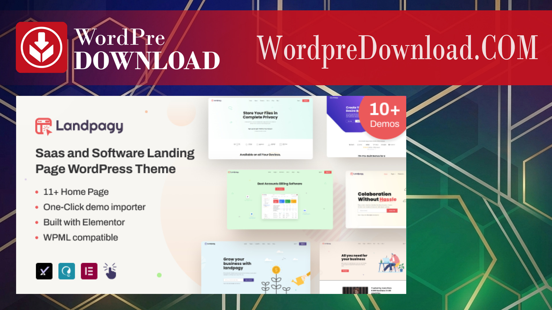 Landpagy - Multipurpose Landing Page WordPress Theme - WordpreDownload.COM