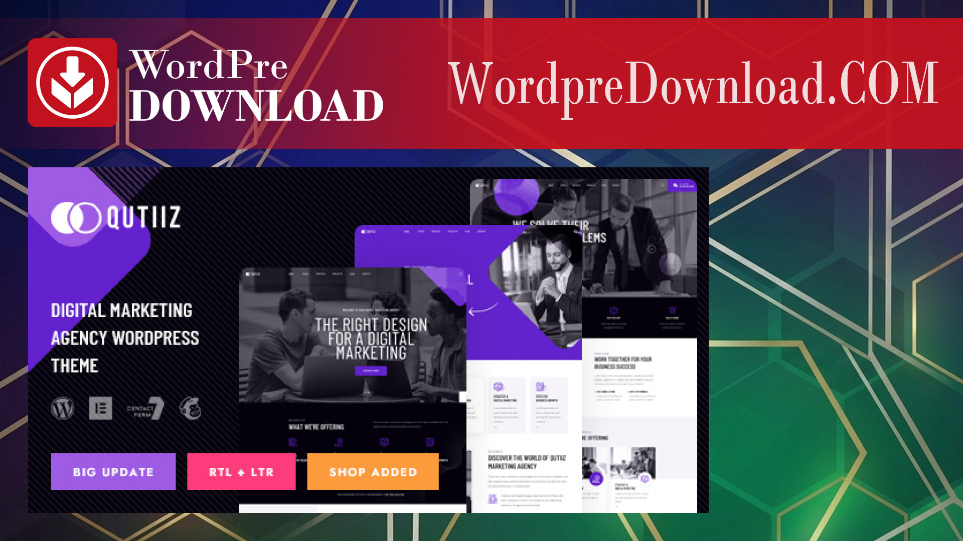 Qutiiz - Digital Marketing Agency WordPress Theme - WordpreDownload.COM