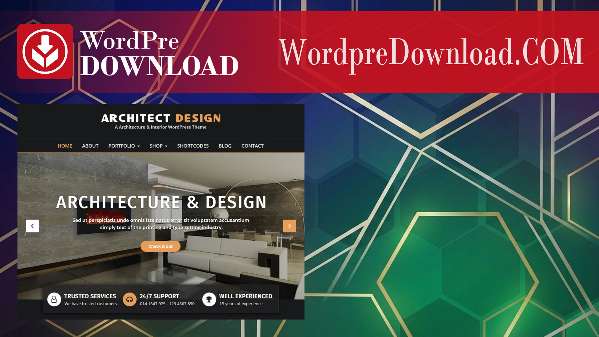 Architecturer - WordPress Theme For Interior Designer - WordpreDownload.COM