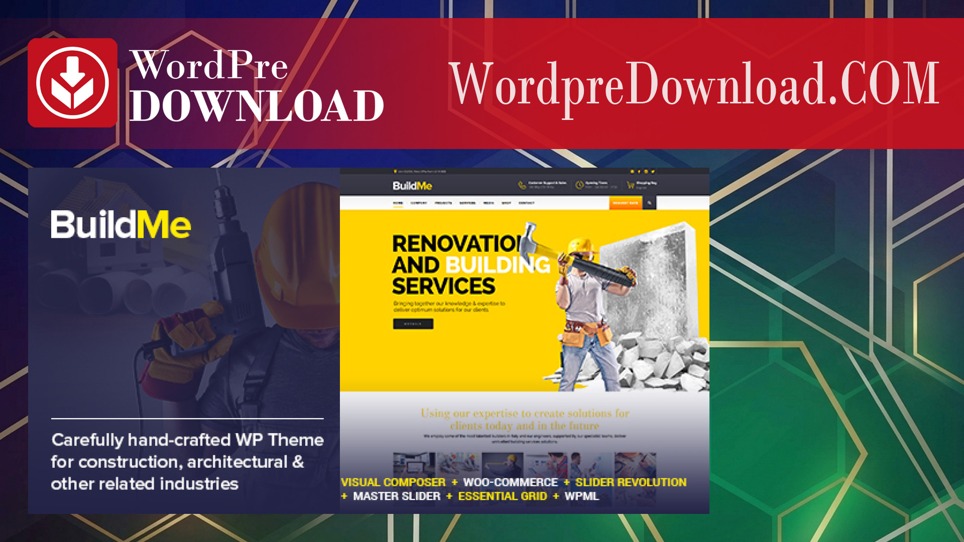 BuildMe - Construction And Architectural WP Theme - WordpreDownload.COM