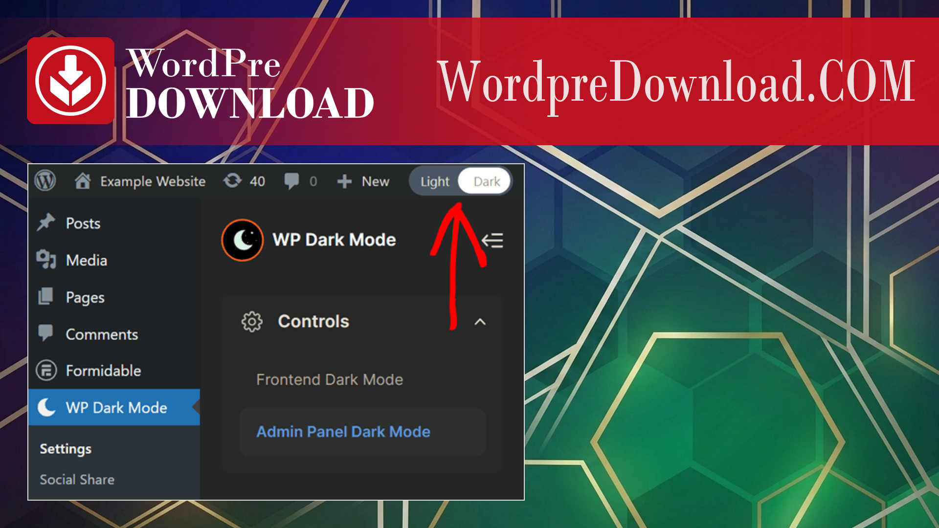 Darkr - WordPress Admin Light And Dark Theme - WordpreDownload.COM